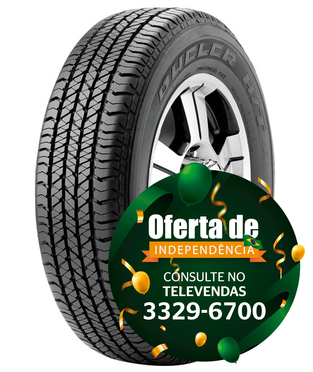 Pneu 265/60R18 110T Dueler H/T 684 II Ecopia Bridgestone