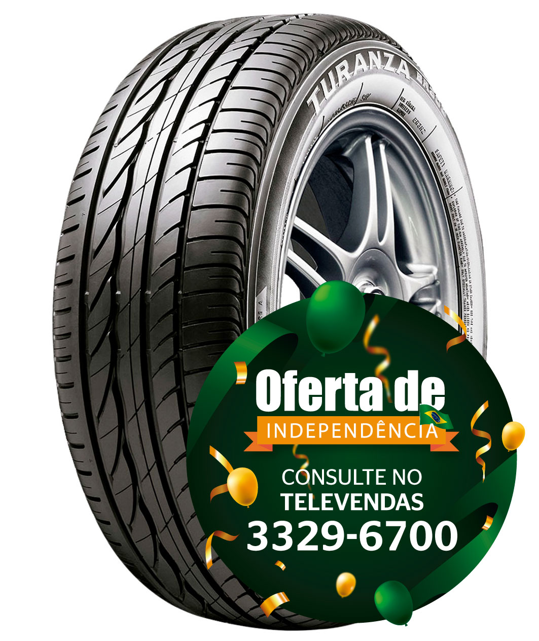 Pneu 205/55R16 91V Turanza ER300 Bridgestone